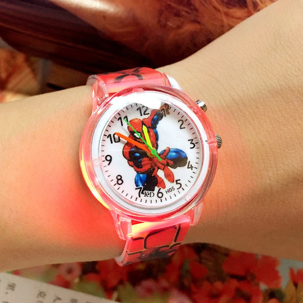 Spiderman Electronic Colorful Light Watches