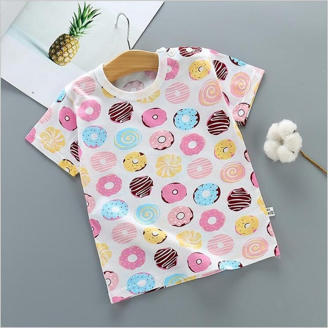 Donut Print Cotton T-shirts