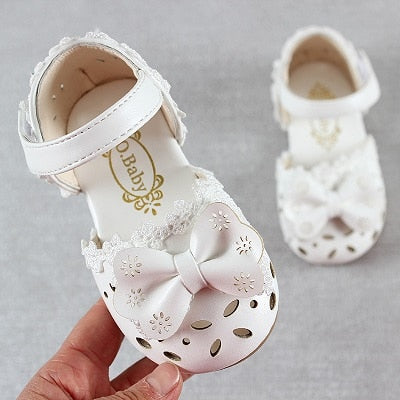 Breathable Holow Out Bow Sandals